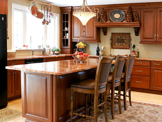 kitchen chairs - kitchen island
